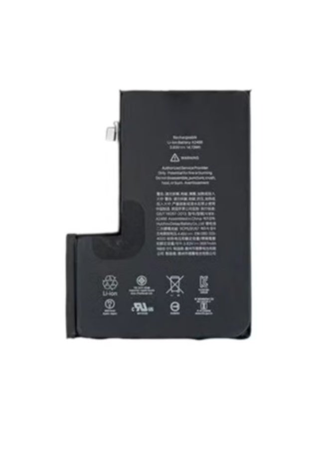 بطارية بديلة عالية السعة لهاتف آيفون 12 برو ماكس من آبل - بطارية ليثيوم أيون سوداء أصلية - طاقة تدوم طويلاً، وأداء موثوق به لهاتف آيفون 12 برو ماكس - Image 1